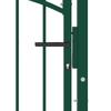 Zauntor EMMEN with Arch Style Top Steel 100 x 106 cm Green