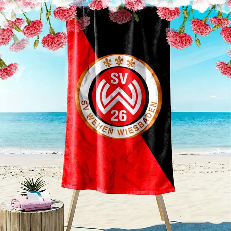 Wehen Wiesbaden Print Beach Towel, Large Soft Quick Dry Towel for Beach Camping Swimming