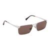 Louis Vuitton Heritage Damier Pattern Design Metal Square Sunglasses Men sunglasses Silver Z3240U