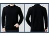Men's 100% Wool Sweater, 2025 Autumn/Winter, Thickened Warm Half-High Collar, Middle-Aged Dad Knitwear