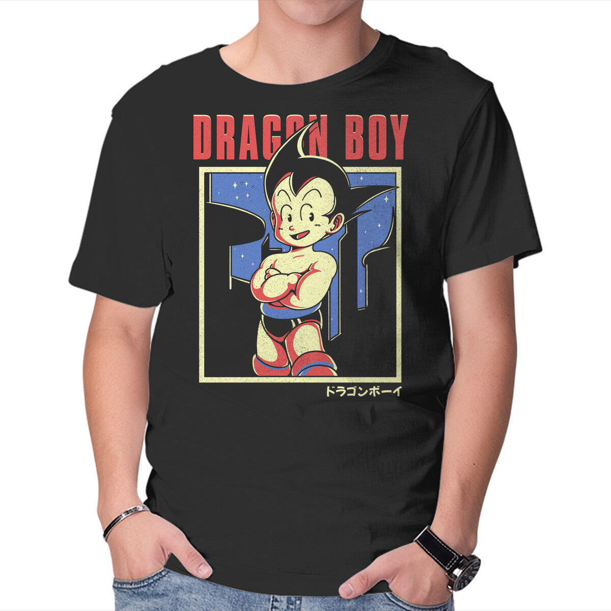 Unisex Crew Neck T-Shirt Dragon Boy Graphic Short Sleeve Casual Tee XXL