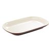 Melamine Rectangular Plate for BBQ & Side Dishes - Imitation Porcelain Tableware