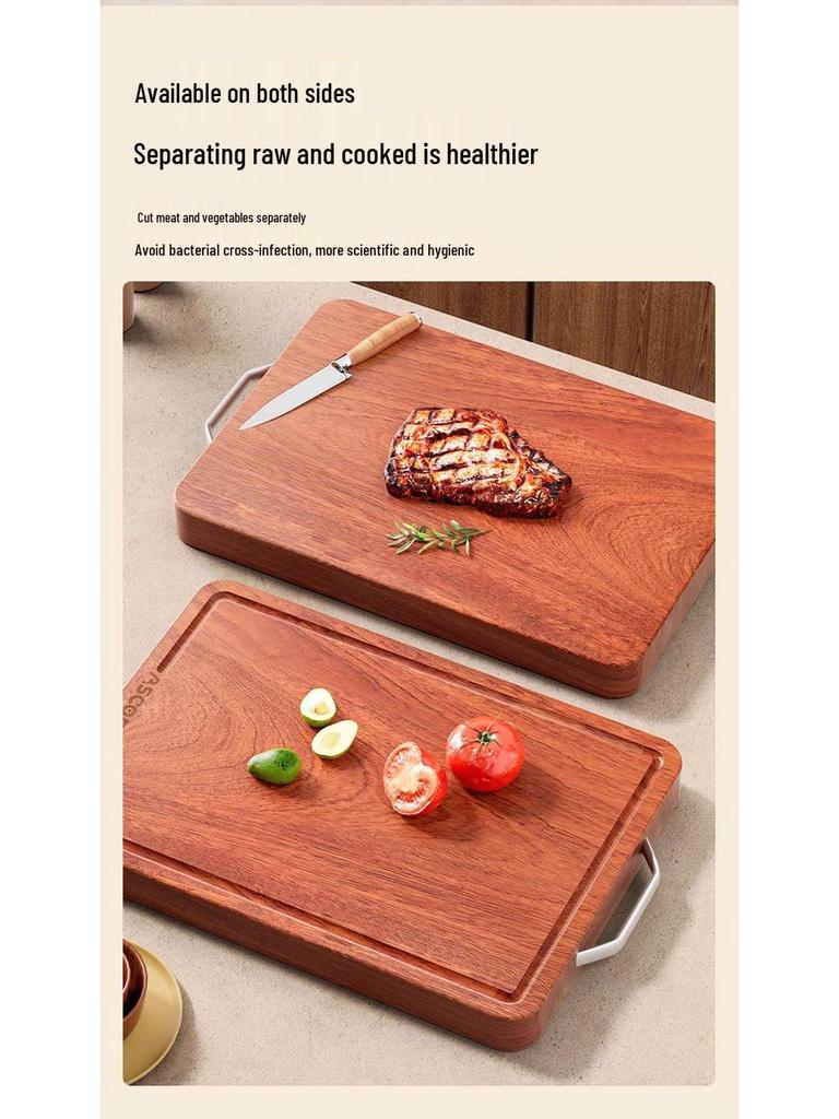 Wenge Wood Anti-Mold Antibacterial Solid Wood Cutting Board - Food Grade Household Kitchen Chopping Board