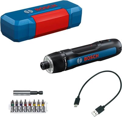 Avvitatore elettrico professionale senza fili, avvitatore, prolunga, bit dedicato, cavo USB, BoschGO3 3.6V (8 bit, supporto, custodia, tipo C inclusi)