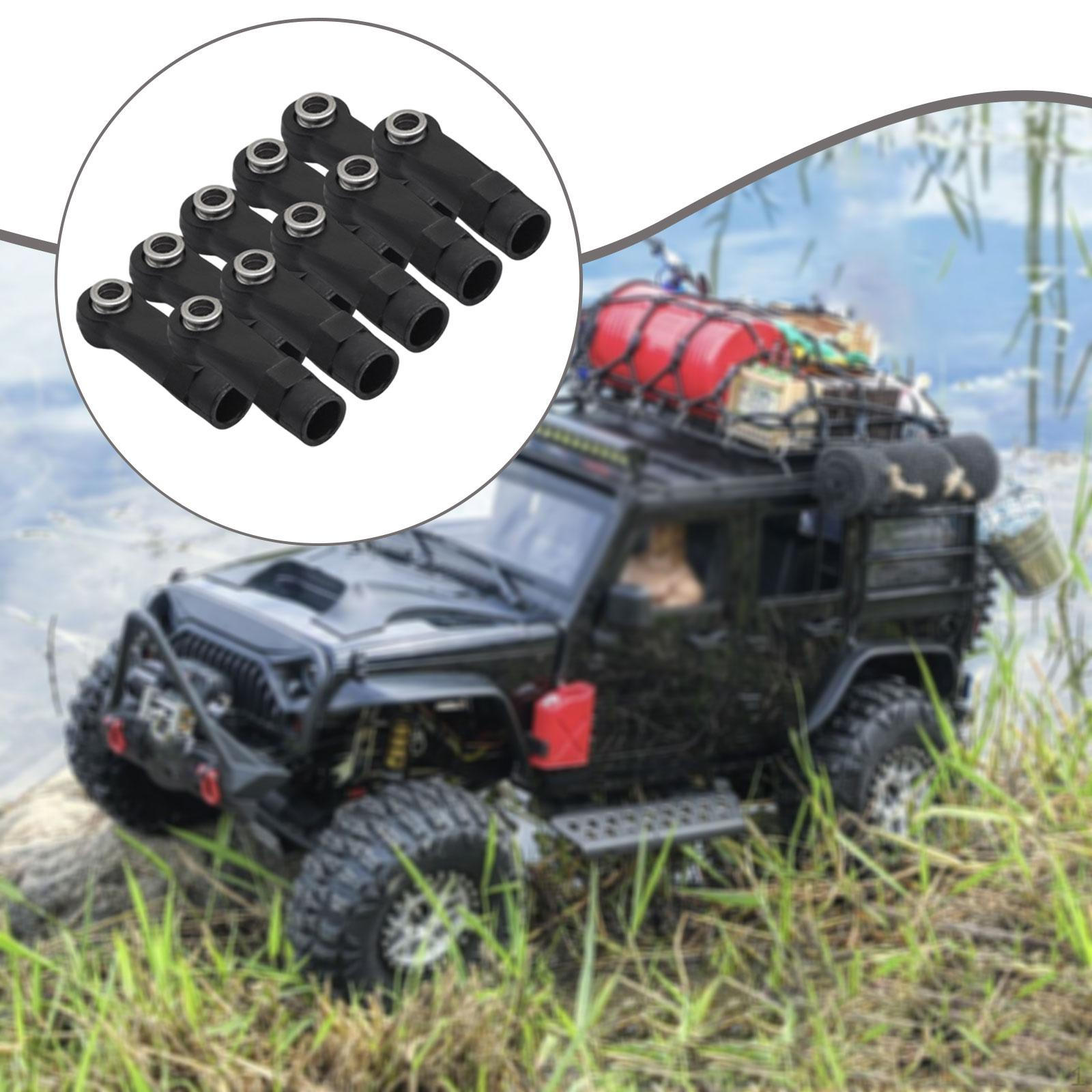 

10 Pcs M4 Ball Joint Heads for RC Cars, Universal Remote Control Toys, 1/10 And 1/8 Crawler Style E