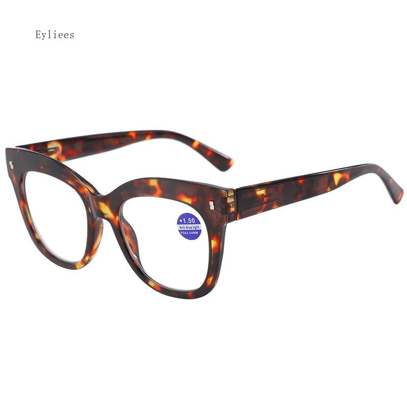 Modische quadratische Vollrand-Lesebrille für Damen, täglicher Pendler, Lesebrille für Weitsichtige, schützt die Augen, Anti-Blaulicht, Herrenbrillen