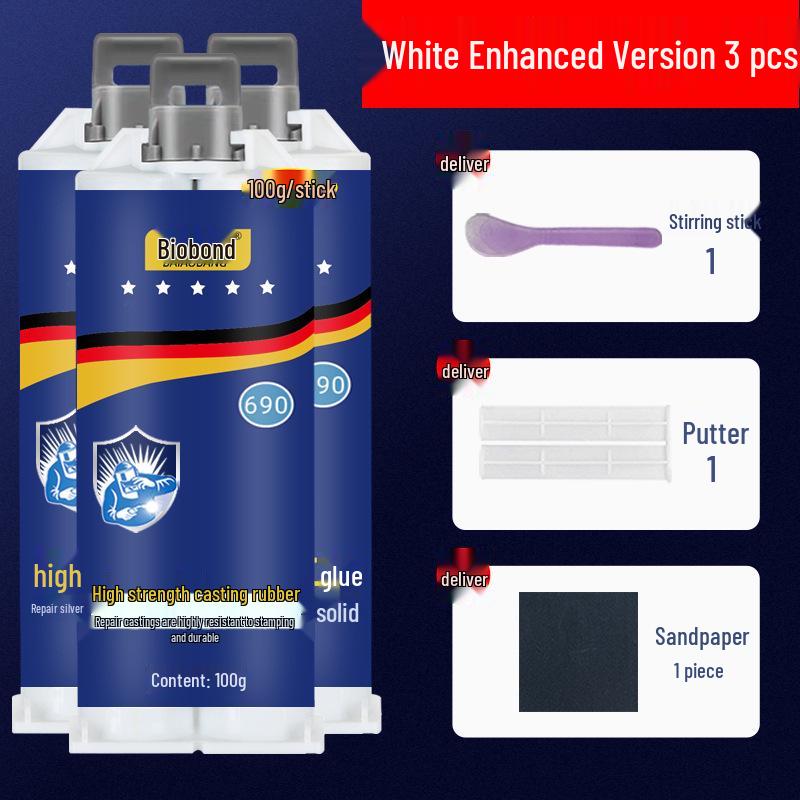 

Універсальний Водонепроникний Зварювальний Клей для Металу, Радіаторів, Паливних Баків та Труб - Міцний, Стійкий до Протікання Клей