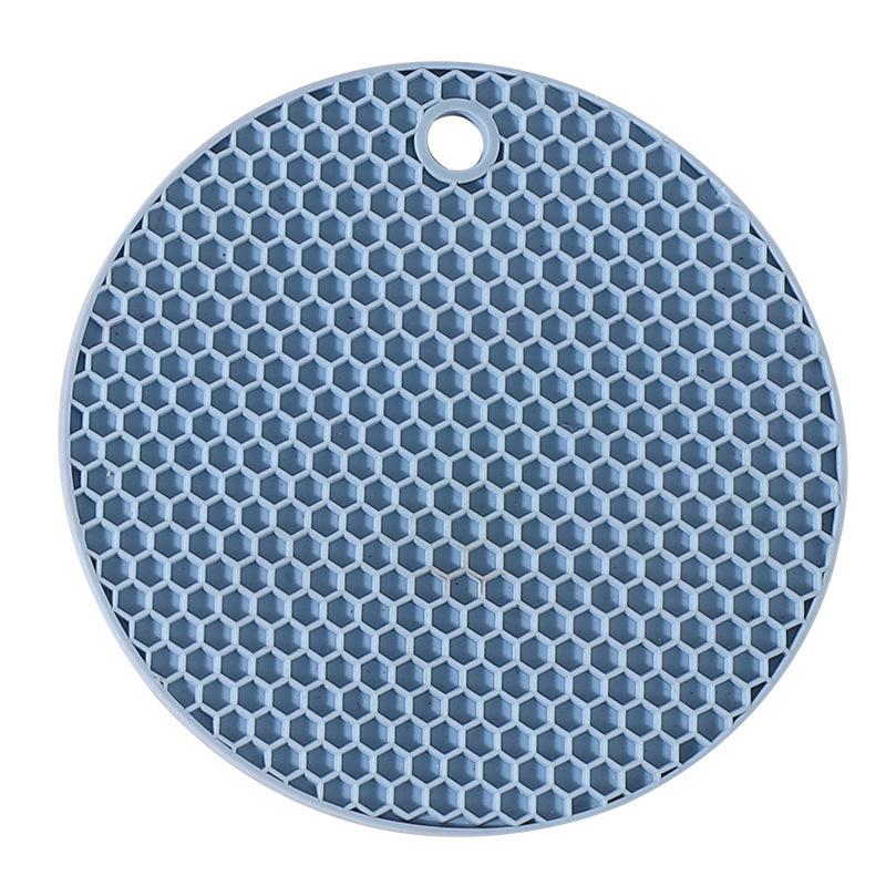 Plástvová silikonová žáruvzdorná kulatá podložka - Protiskluzová, Izolovaná podložka pod hrnec a kastrol