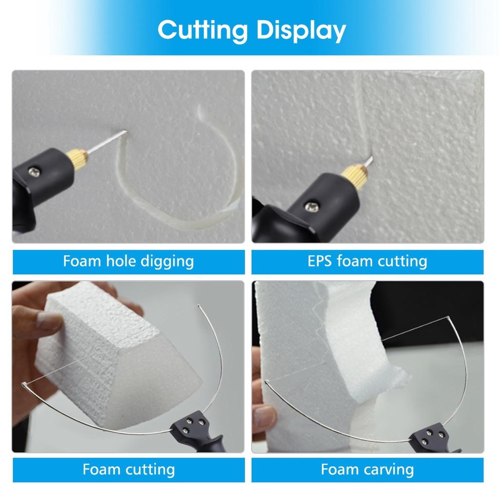 Foam Cutter Cutting Machine Electric Cutting Pen Styrofoam Cutter with Adapter Hot Heating Wire DIY Handmade Crafts 9PCS