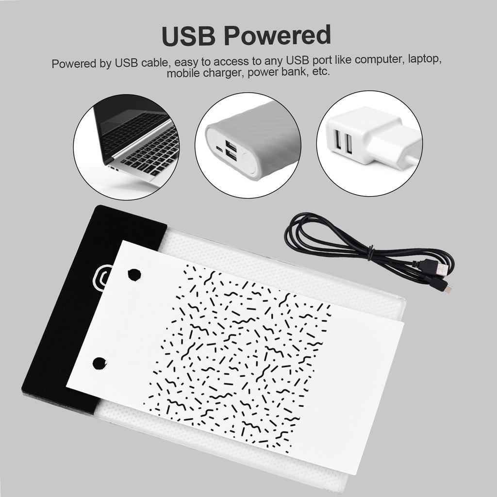 LED Drawing Tablet   Book Kit with Light Pad LED LED Light Board Drawing Pad Thin Art Stencil Drawing Board