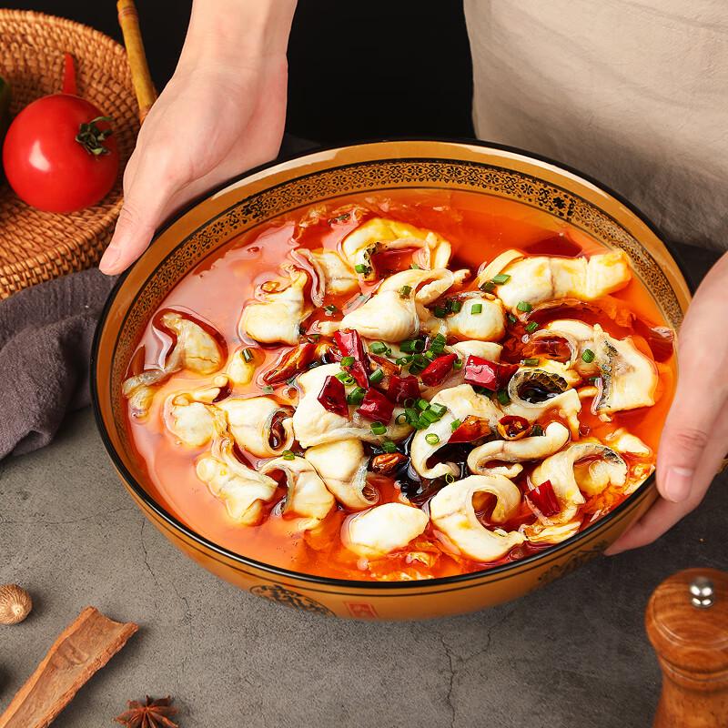 12-inch Chinese Ceramic Serving Bowl