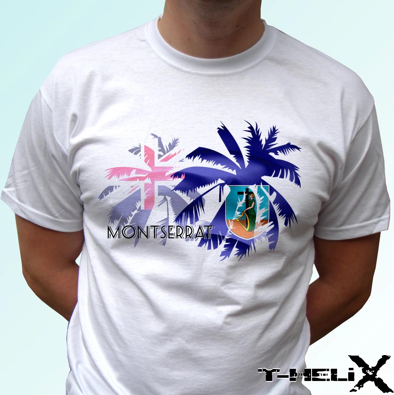 

Montserrat palm flag - white kids boys T-Shirt holiday top design s s kids baby 140