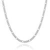 [Lucliss] 316L Figaro Chain Necklace, Surgical Stainless Steel, Silver