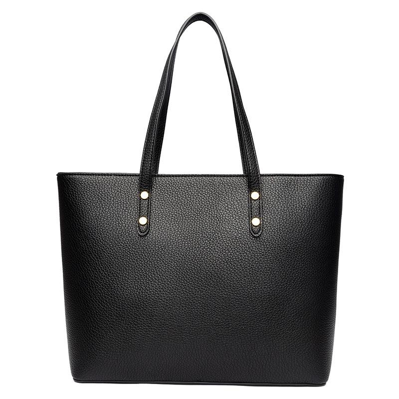 2025 Women's Large Capacity Tote Bag - High-End Fashion, Soft Leather, Single Shoulder