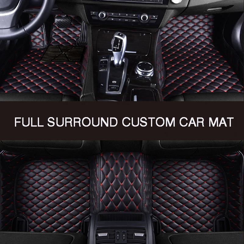 Custom Car Floor Mats For Fiat Palio 2004 2005 2006 wear-resistant  Anti Dirty Leather Protective pad Carpet