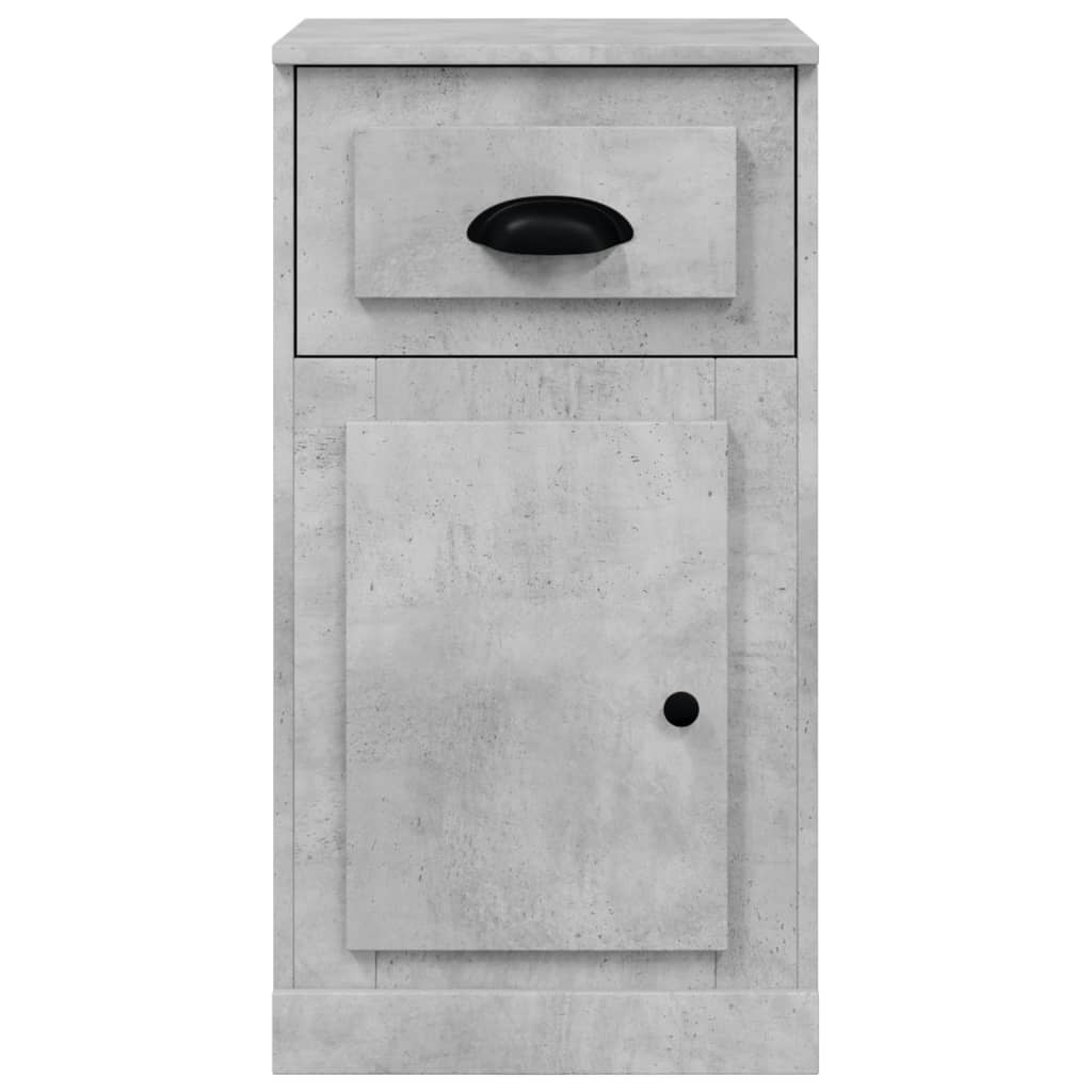 Side Table with Drawer Concrete Grey 40 x 50 x 75 cm