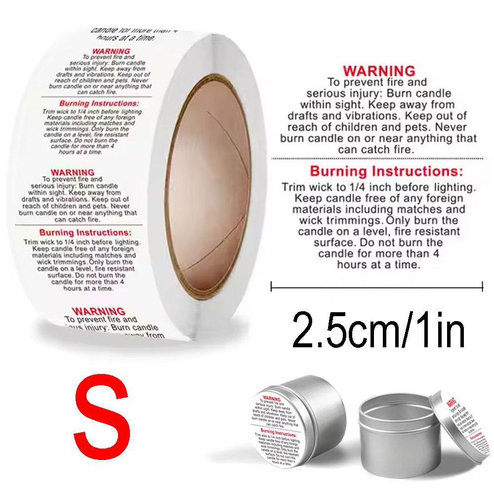 

Предупреждающая наклейка на катушку свечи, этикетка на дно металлического контейнера, самодельные ароматические свечи с логотипом, наклейка с надписью «Свеча» для украшения дома A2.5CM