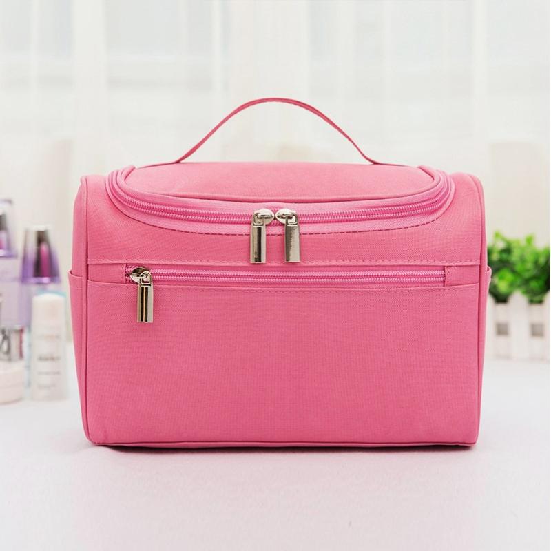 Large Capacity Travel Cosmetic Bag Women Waterproof Makeup Organizer Portable Toiletry Bag with Hook Multi Layer Storage