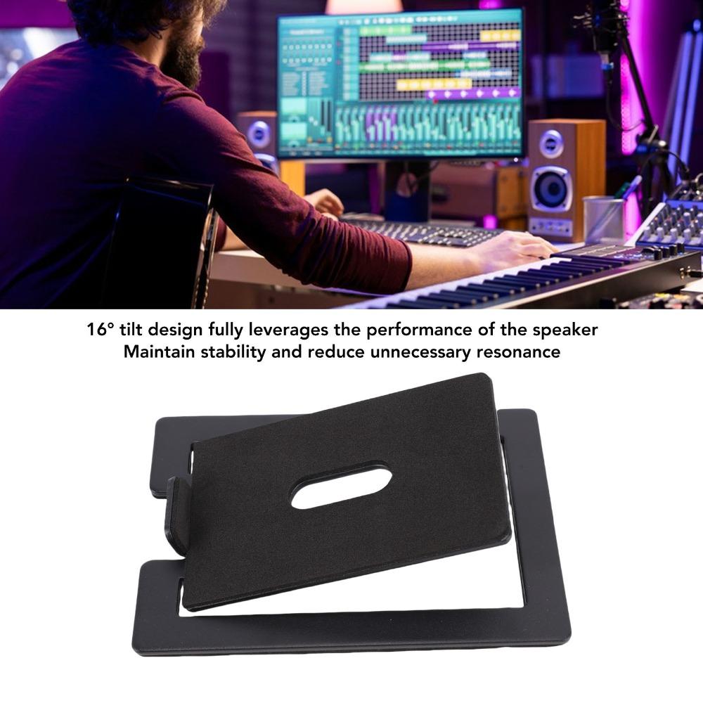 Anti Vibration Desktop Speaker Stand 7.7lbs Weight Capacity Studio Monitor Stand for PC