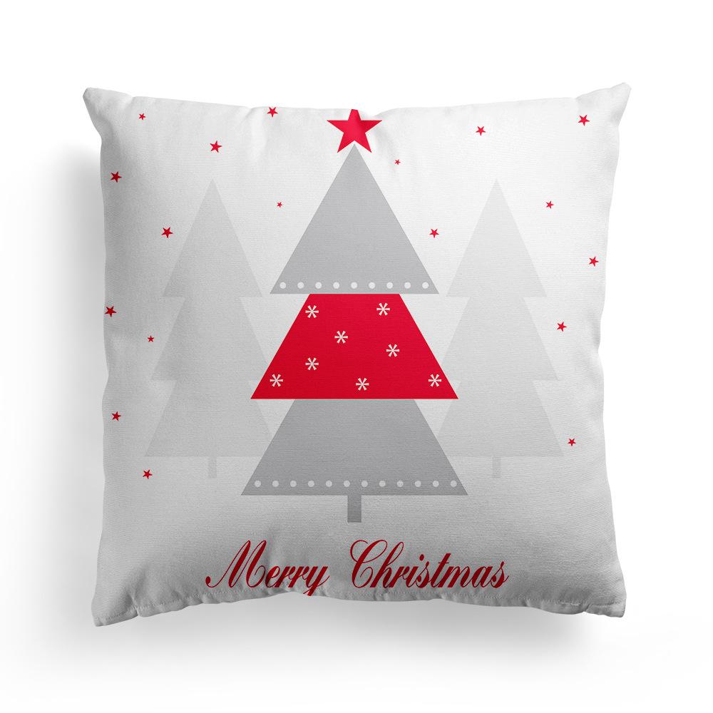 New Christmas Pillowcase Christmas Tree Holiday Sofa Pillow Cushion Cover
