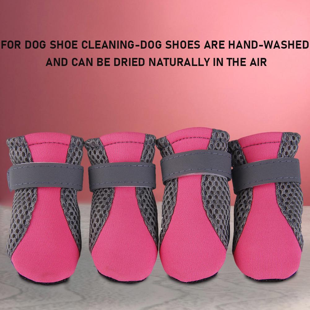 Non-Slip Dog Shoes Rubber Sole Pet Paws Protector Anti-Skid Dog Boots Waterproof Pet Hiking Shoes for Outdoor Activities