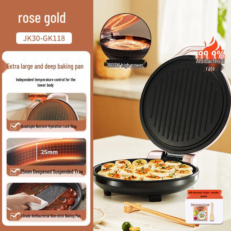 Large Capacity Double-Sided Ceramic Electric Pancake Maker – Multi-functional Griddle for Home Baking