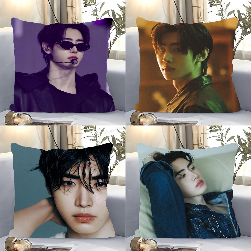 Park Sunghoon Cantante Pop Federa Quadrata Camera da Letto Divano Cuscino Comfort per il Tempo Libero Auto Soggiorno Decorazione per la Casa 40X40