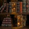 Vintage Book Collection Room Wooden Book Nook DIY Kit - 3D Puzzle House Model, Christmas & Black Friday Craft Gift