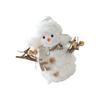 Christmas Snowman Ornaments Lovely Plush Snowman Doll Tabletop Decorations for Home Kitchen Holiday Party Decoration