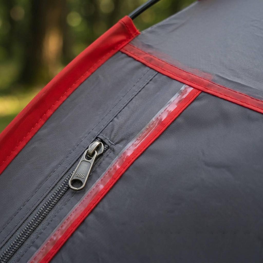 Two-Room Tent Foldable with Storage Bag Sturdy for Family