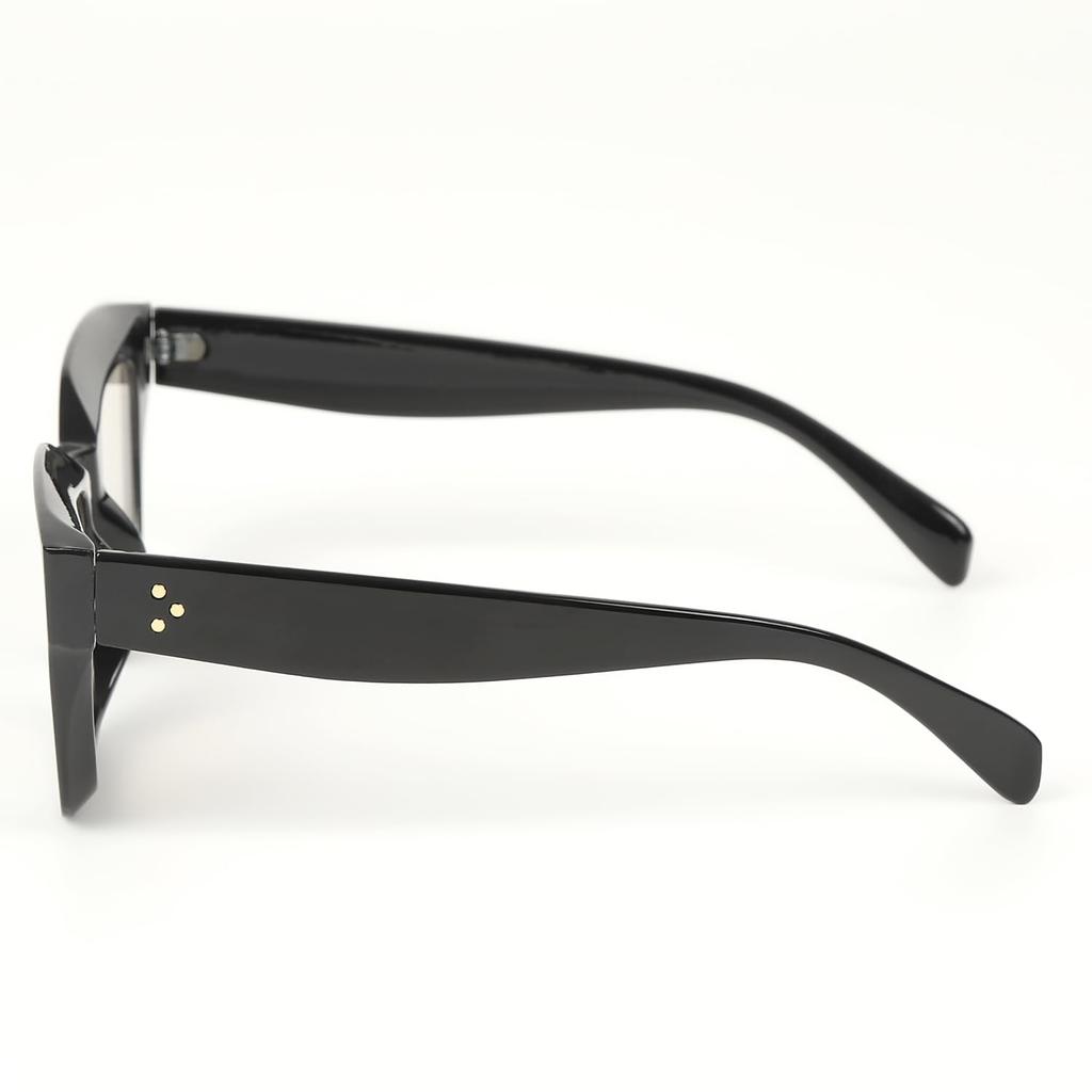 Classic Television Cut Frame Sunglasses with Colored or Clear UV400 for Men and with Case Silver [What Say] Lenses, Protection, Women, (Clear