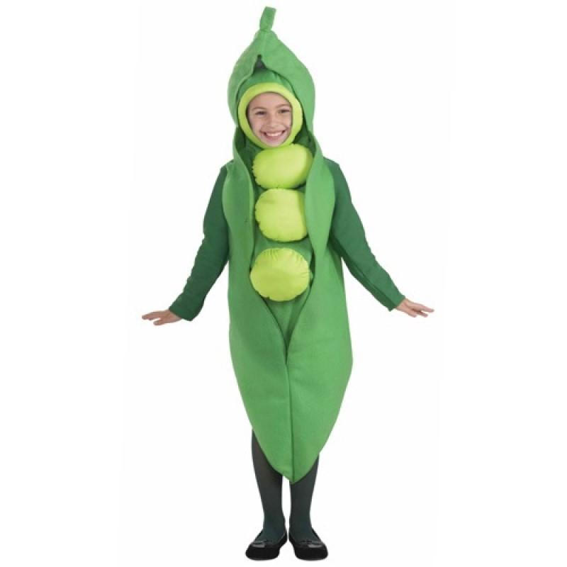 Grensoverschrijdend Halloween Kostuum Volwassenen Kinderen Cosplay Voedsel Performance Kostuum Groene Erwt Eendelig Spons Kostuum