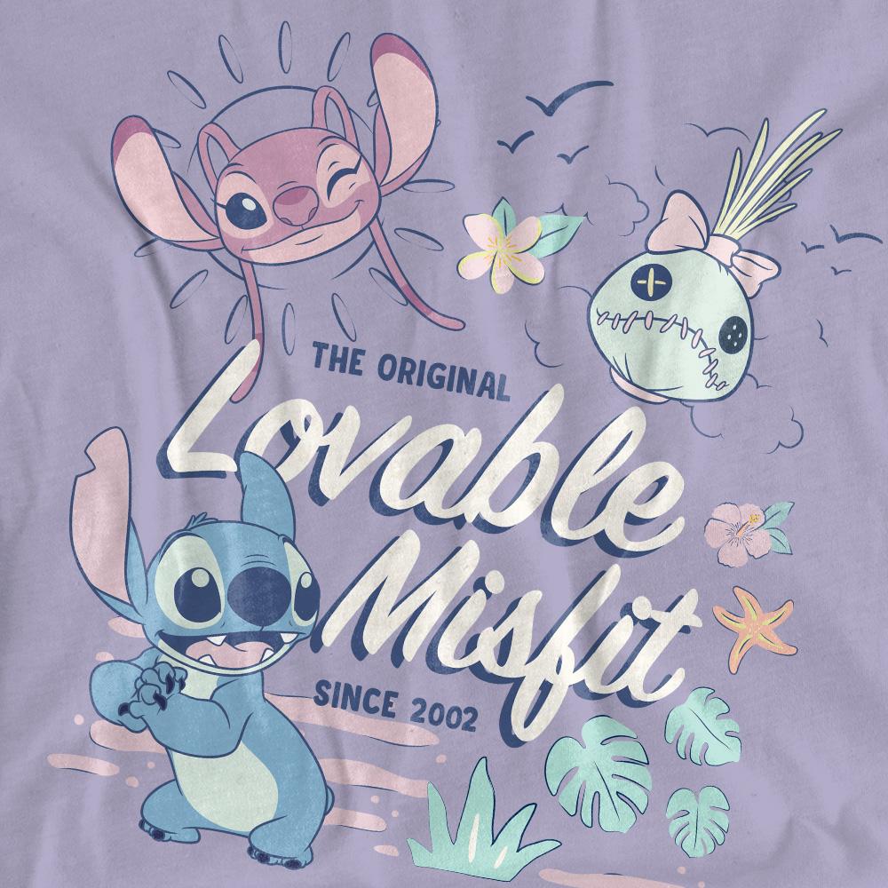 Lilo & Stitch Womens/Ladies Lovable Misfit Classic Soft T-Shirt