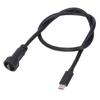 USB C Stecker auf Stecker Kabel 0,5 m Länge IP67 IP68 Wasserdicht Gerader Stecker Typ C Verlängerungskabel 30V