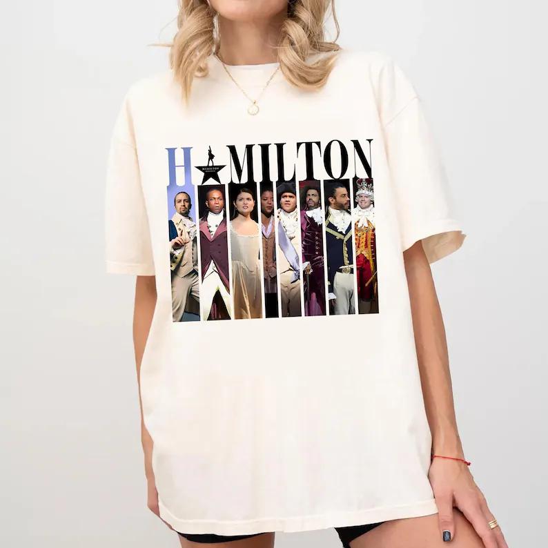 Alexander Hamilton T-shirt, Broadway Fan T-Shirt for Women, American Musical Gift, American Musical Shirt, Rise Up Shirt S