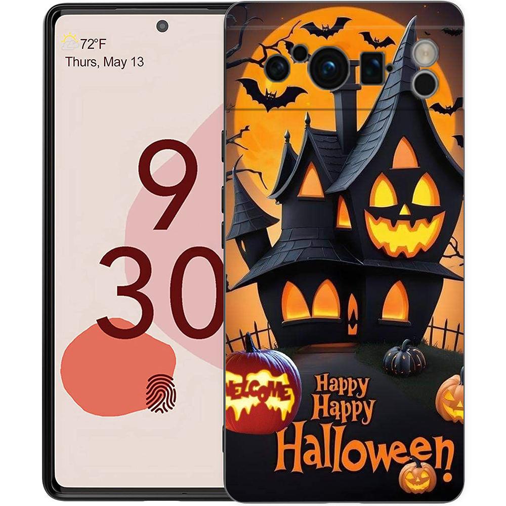 Halloween Style Phone Case Cover for Google Pixel 9 8 7 6 7A 6A Pro Shockproof Soft TPU 9 Pro XL Shell Capas Fundas