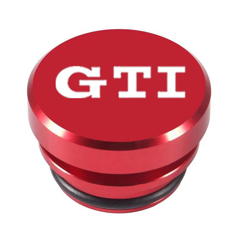 WGLRK1 12V Universal Car Cigarette Lighter Plug Cover For Volkswagen VW GTI Logo Black Red Eject Button Car Interior Accessories