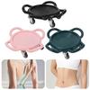 Ab Roller Sliding Disc Muscle Building Roller 4-Wheel Abdominal Sliding Board with 3 Kneel Mat 360 Degree Rotating for Exercise