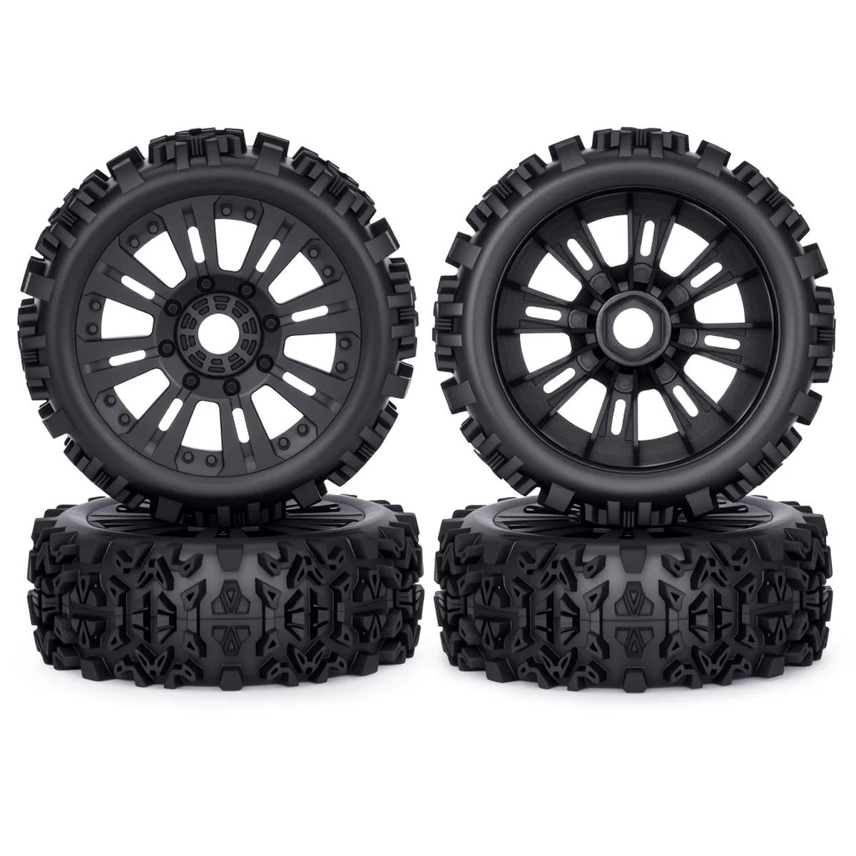 

4pcs 121*43mm 1/8 RC Car Off-Road Buggy Tire 17mm Hex for ARRMA Typhon Talion Traxxas Redcat Team Losi Kyosho HPI HSP VRX 4Pcs