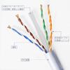 100m Cat6 LAN Cable, DIY, for Businesses and Construction, Single-Wire UTP with Dedicated Pins, PoE Compatible, White