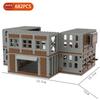 MOC Parts Military Battlefield WW2 Ruins Weapons Fortress Blockhouse Model Building Blocks Army Architecture Bricks Toy Kid Gift