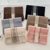 Plaid Winter Women Cashmere Scarf Warm Pashmina Neckerchief Muffler Female Blanket Scarves Lady Shawls And Wraps
