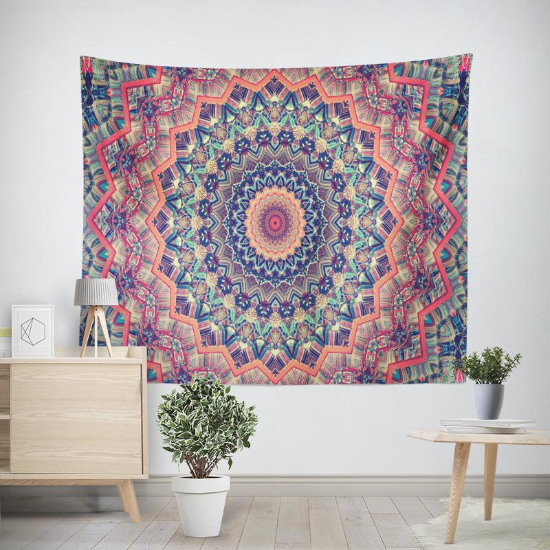 

Hippie Mandala Tapestrys India Bohemian Psychedelic Bedding Decor Tapestry Aesthetic Vintage Wall Tapestry Art Tapestry Tapiz W60H190(CM)-1 Pcs