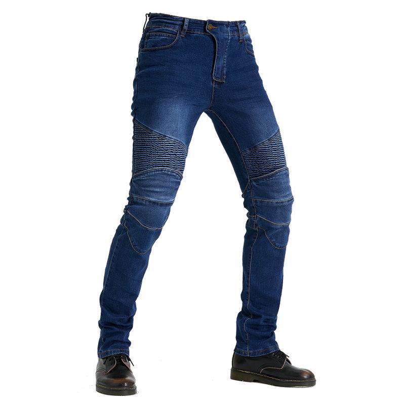 Men's Retro Stretch Motorcycle Jeans – Fall-Proof, Straight-Leg Riding Pants