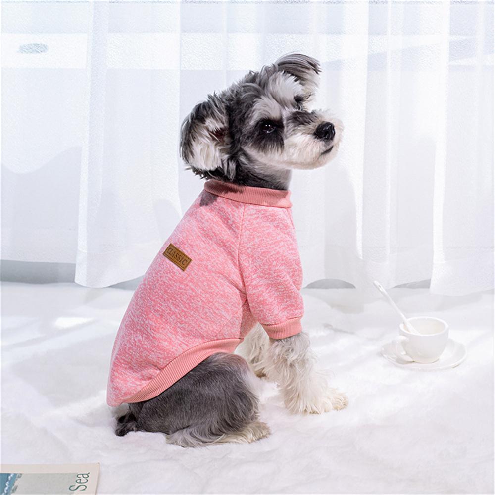 

Classic Puppy Dog Sweater for Small Dogs Winter Pet Clothes Hoodies Chihuahua Pinscher Yorkshire Cat Pullovers mascotas Clothing XS-advise 1-1.5kg розовый