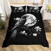 Moon Owl Duvet Cover Set Moon Owl Bedding Set Adult Boy Girl Bedroom Decoration Single Double Large Size Gift