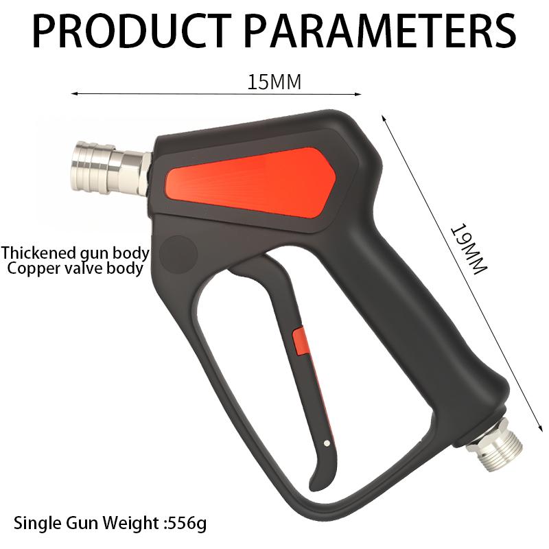 M22-14 Replacement High Pressure Short Washer Gun .Power Washer Trigger Spray Gun with 1/4" Quick Connector Max 280 Bar 4000 PSI