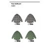 Japanese Style Retro Plaid Shirt Women's Lapel Long-Sleeved Shirt Cashmere Short Coat Couple's Loose Version Spring and Autumn Fashion