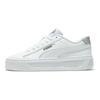 Puma Smash Platform v3 Pop Up - Bílé dámské tenisky matně stříbrné stříbrné 392504-02
