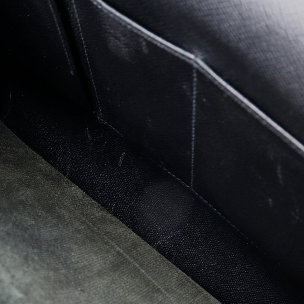 HERMES Sac Adepeche 38 Business bag black/SilverHardware Epsom mens Used